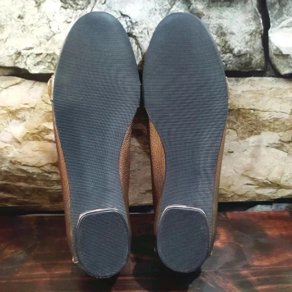 Ros Hommerson Leather Moccasins Gold Buckle Moc Loafer Slip-on Shoes 8.5 - Picture 8 of 12